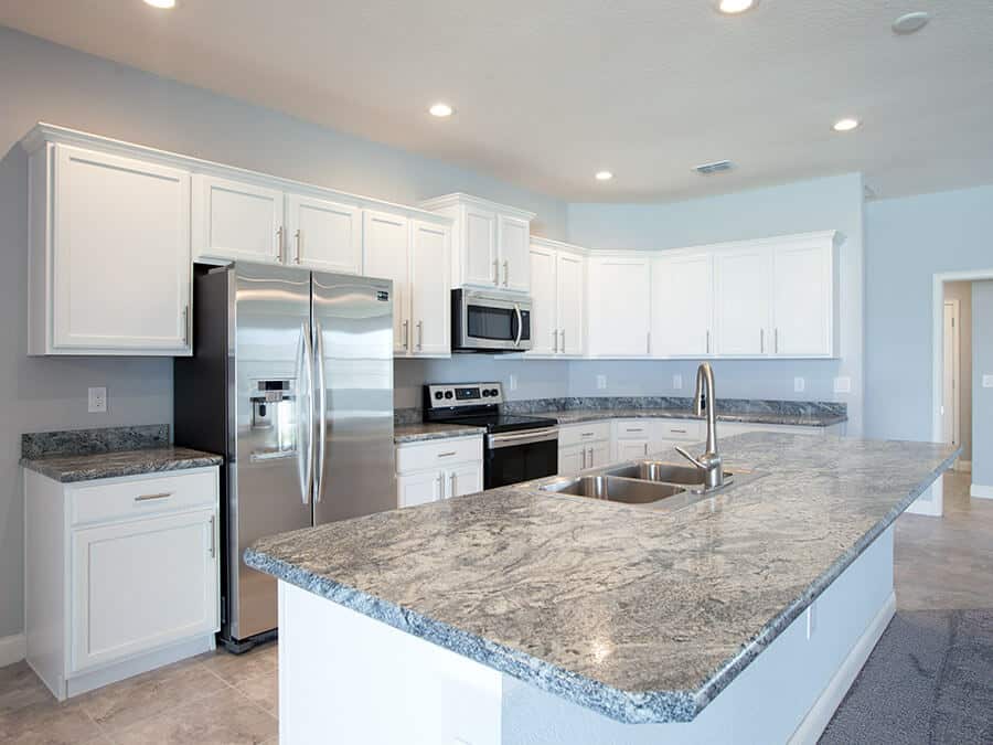 white kitchen with wilsonart laminate counter top