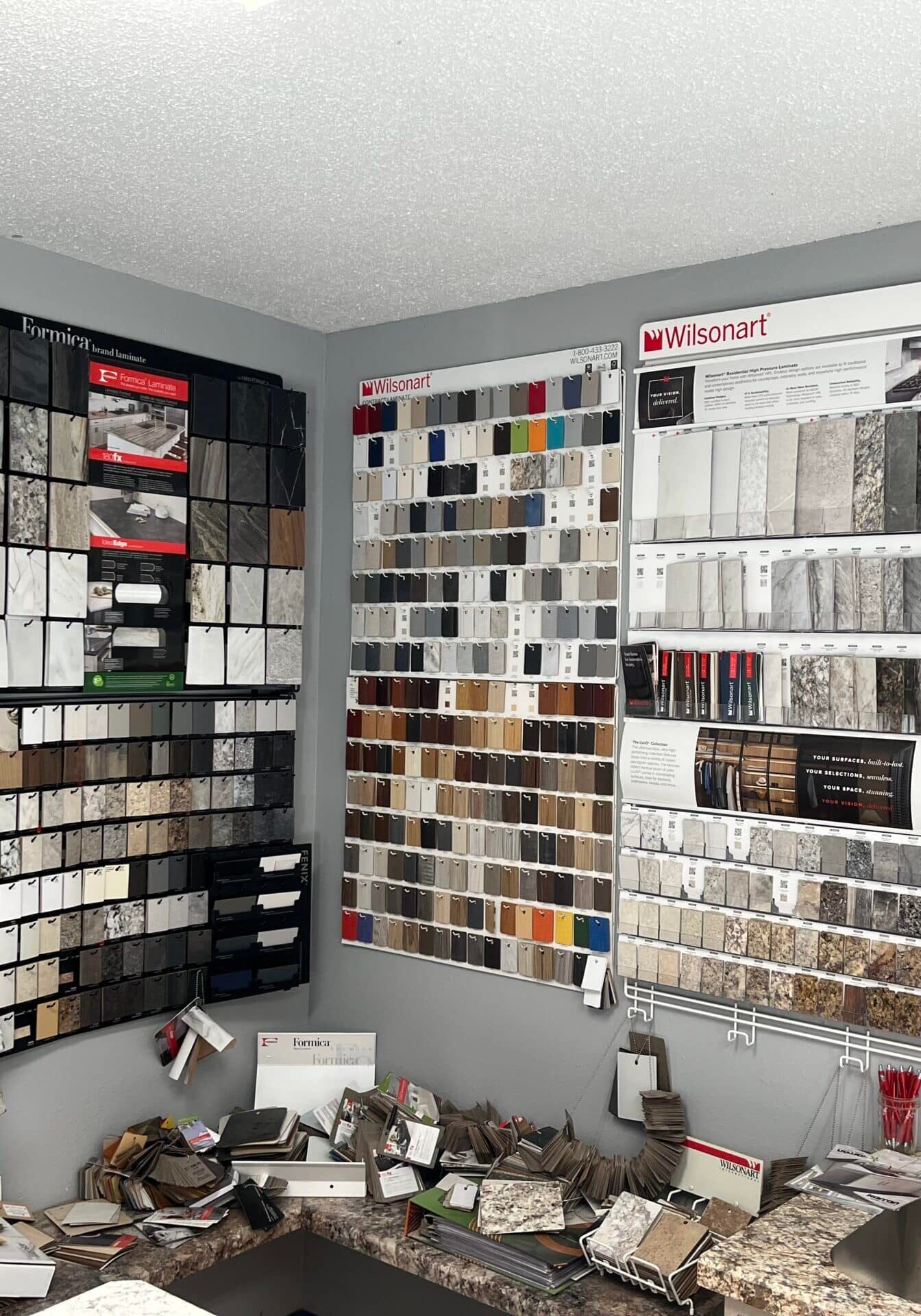 Custom Countertop Sample Wall