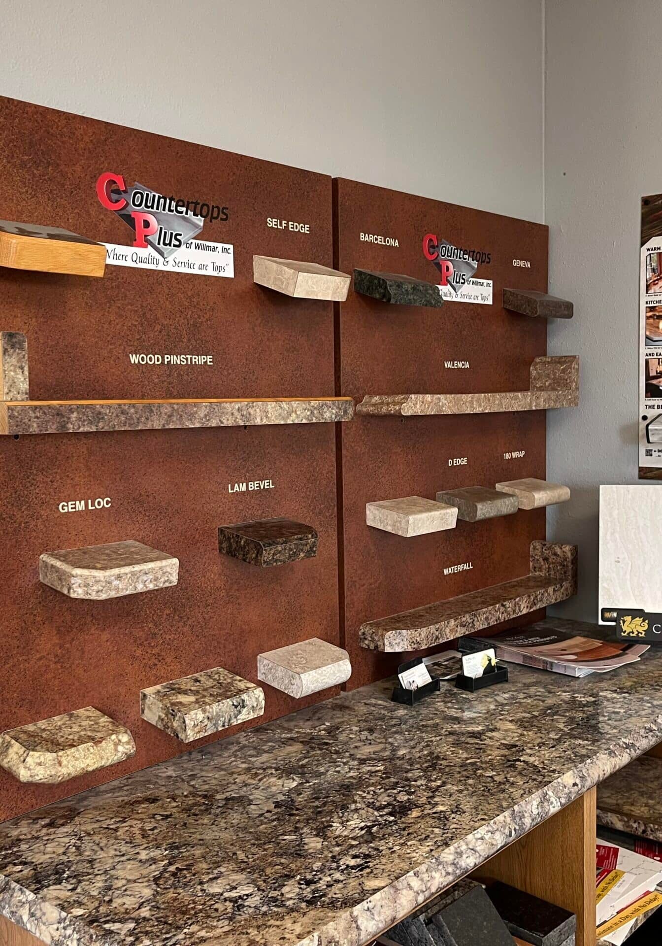 Countertop Samples On Display